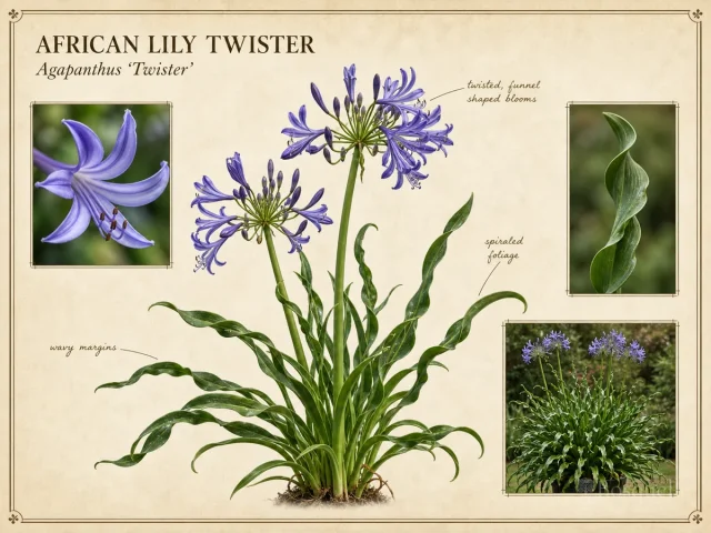 African Lily Twister (Agapanthus Twister)