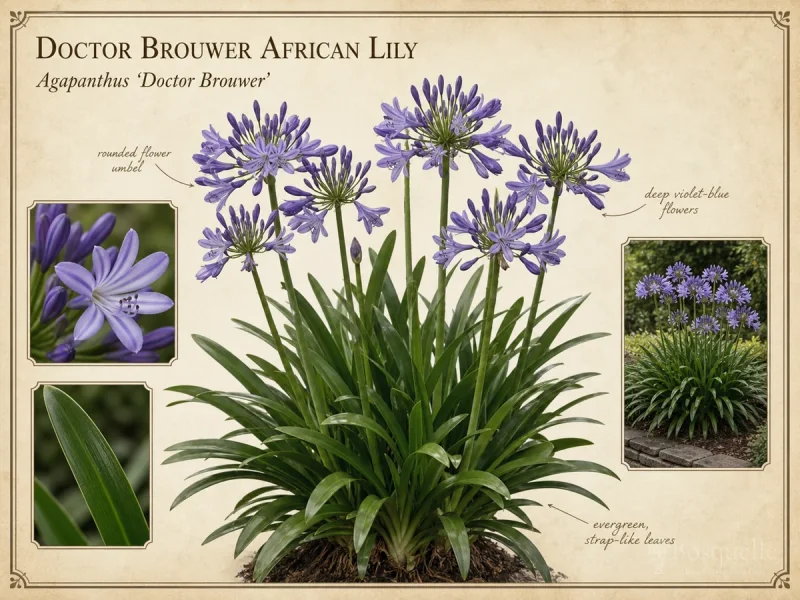 Doctor Brouwer African Lily (Agapanthus Doctor Brouwer)