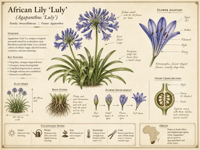 African Lily ‘Luly’ (Agapanthus ‘Luly’)