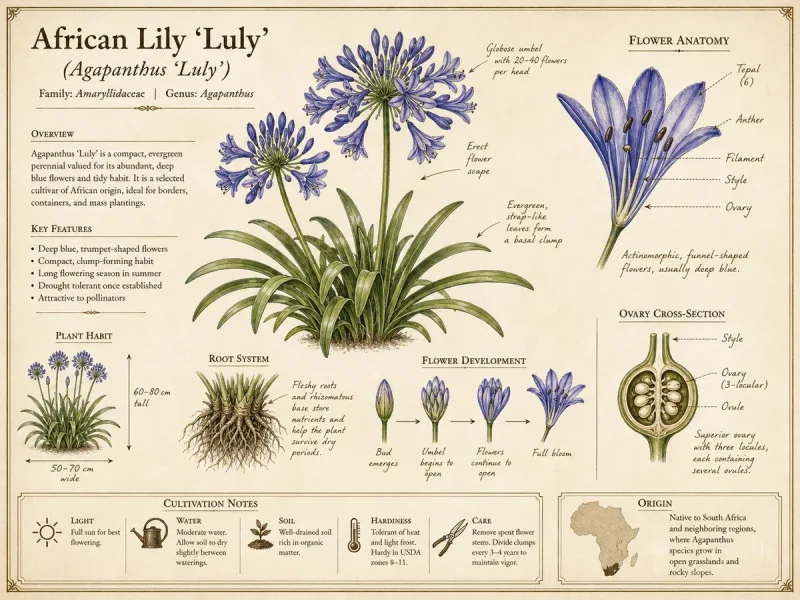 African Lily ‘Luly’ (Agapanthus ‘Luly’)