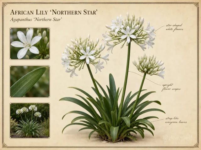 African Lily ‘Northern Star’ (Agapanthus ‘Northern Star’)