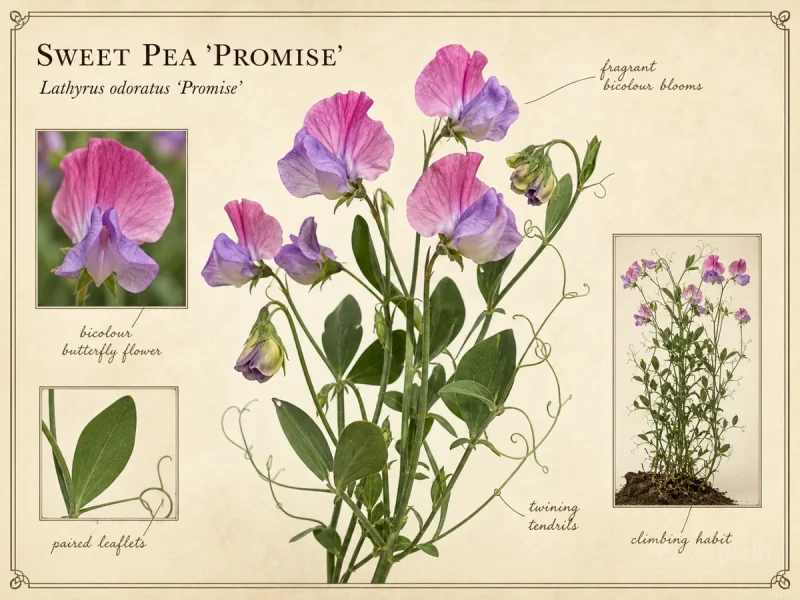 Sweet Pea ‘Promise’ (Lathyrus odoratus ‘Promise’)