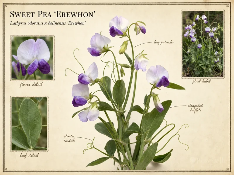 Sweet Pea ‘Erewhon’ (Lathyrus odoratus x belinensis ‘Erewhon’)