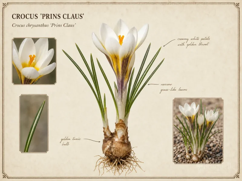 Crocus ‘Prins Claus’ (Crocus chrysanthus ‘Prins Claus’)