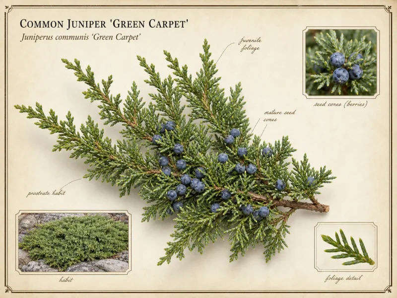 Common Juniper 'Green Carpet' — Water until it is established, then keep it on th…
