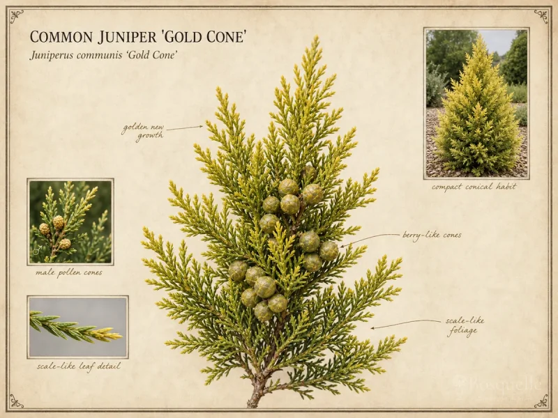 Common Juniper ‘Gold Cone’ (Juniperus communis ‘Gold Cone’)