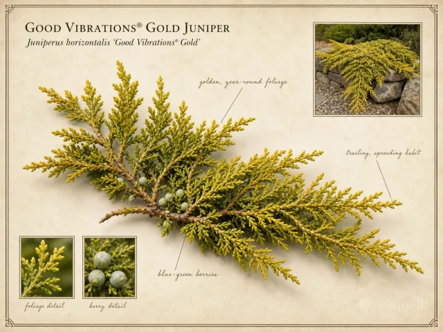 Good Vibrations® Gold Juniper (Juniperus horizontalis Good Vibrations® Gold)