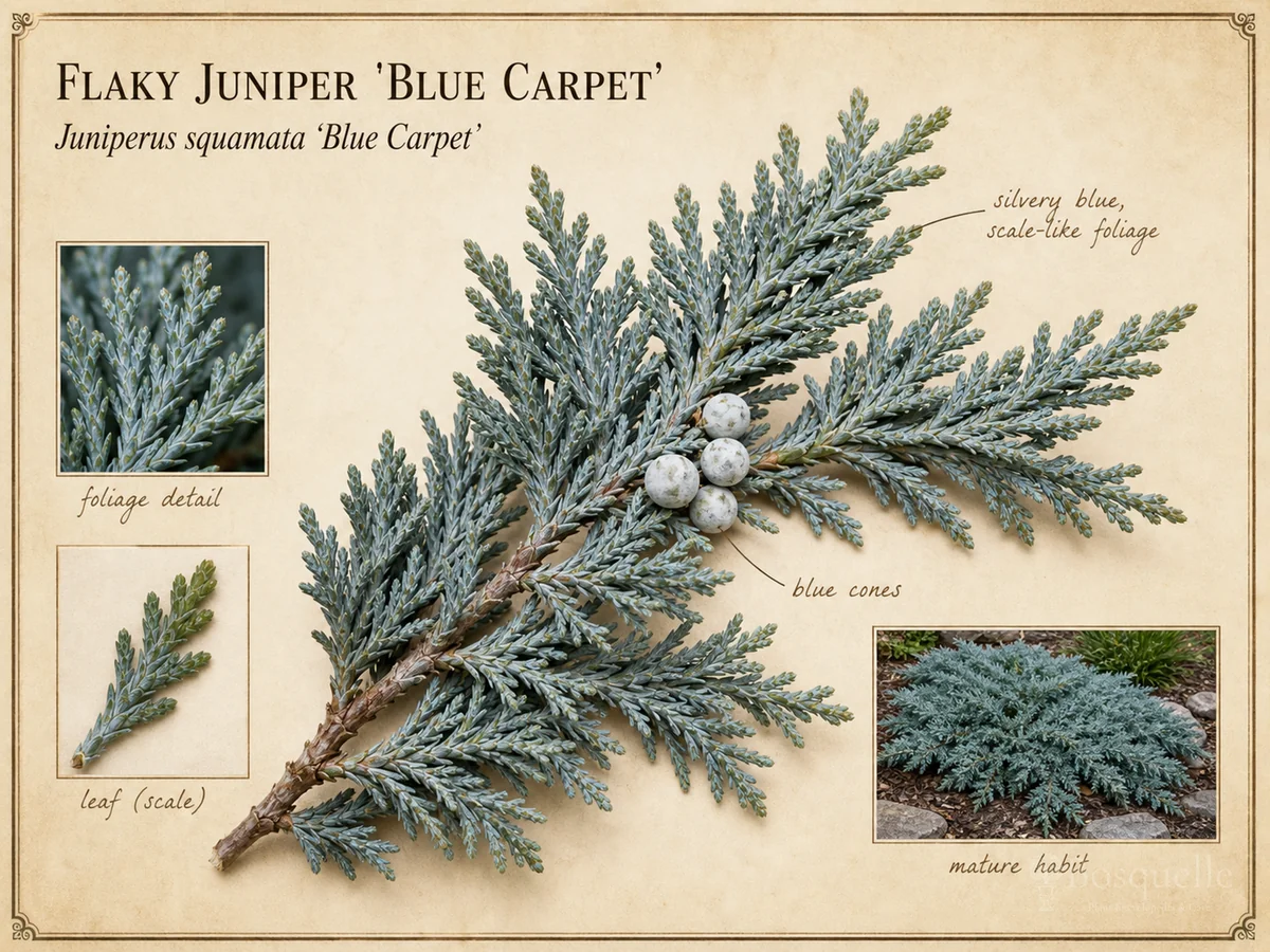 Flaky Juniper 'Blue Carpet'