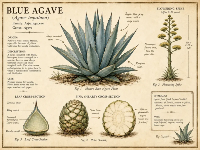 Blue Agave (Agave tequilana)