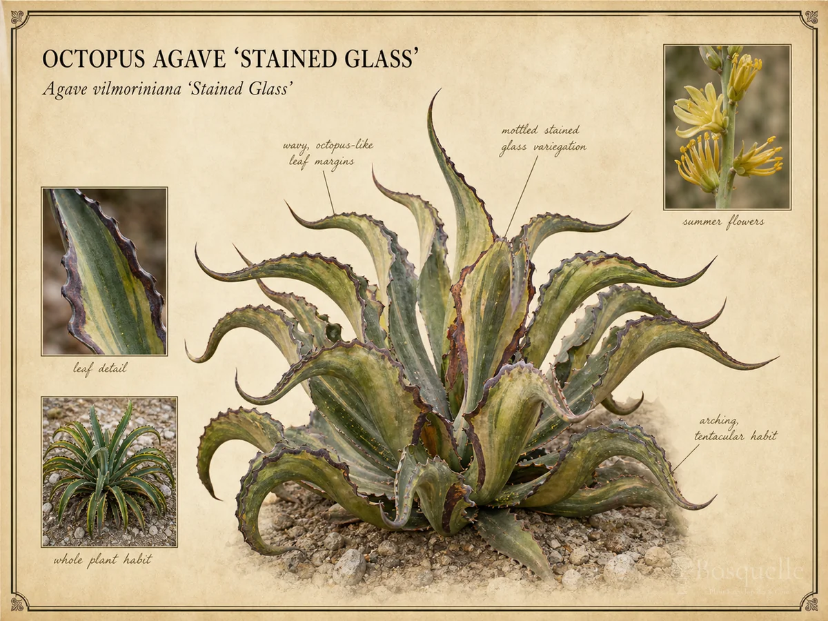 Octopus Agave 'Stained Glass'