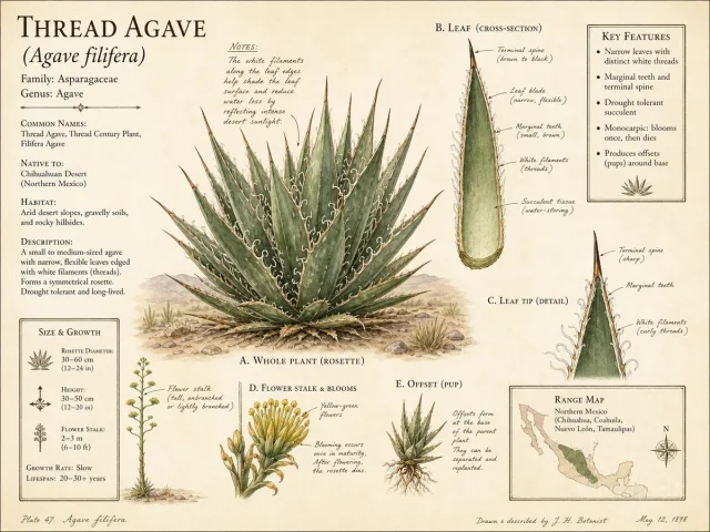 Thread Agave (Agave filifera)