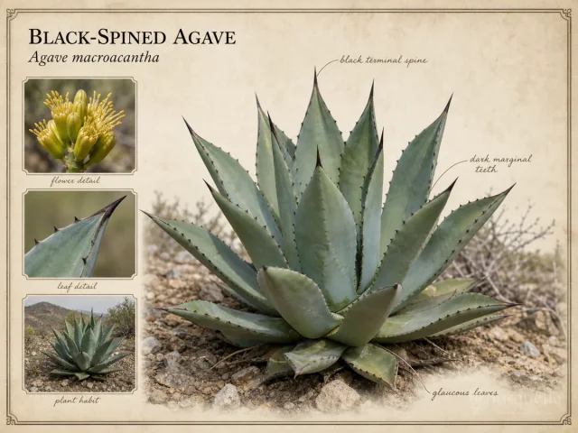 Black-spined Agave (Agave macroacantha)