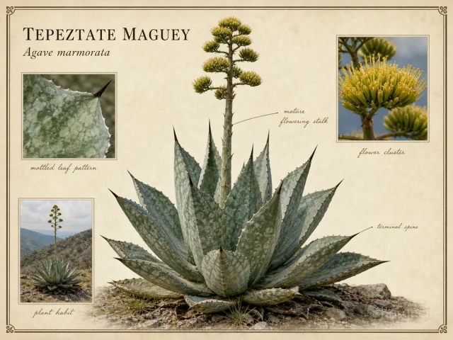 Tepeztate Maguey (Agave marmorata)