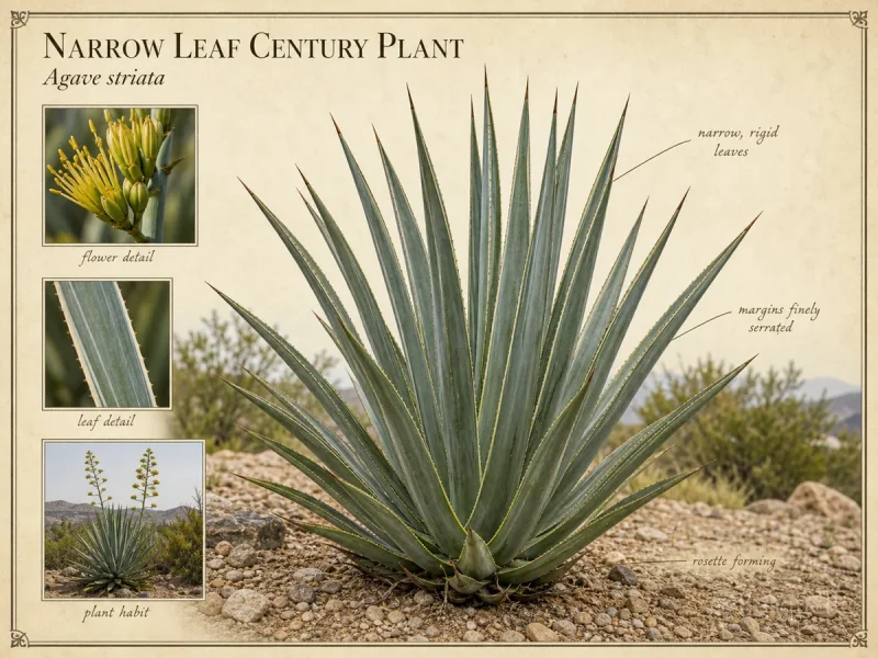Narrow Leaf Century Plant (Agave striata)