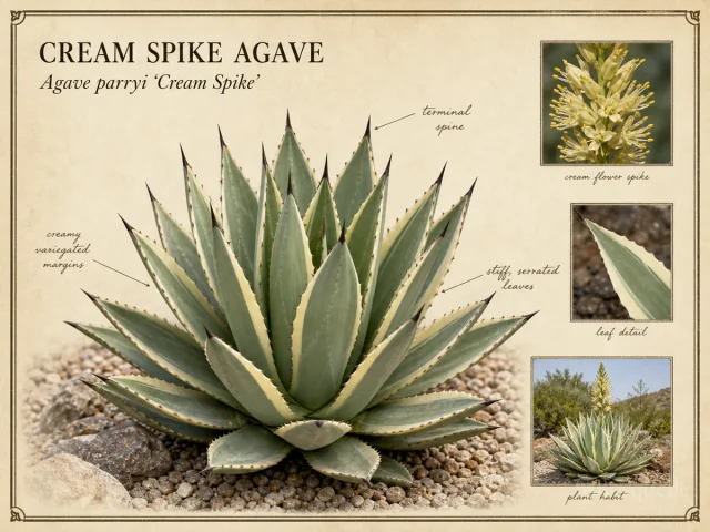 Cream Spike Agave (Agave parryi ‘Cream Spike’)