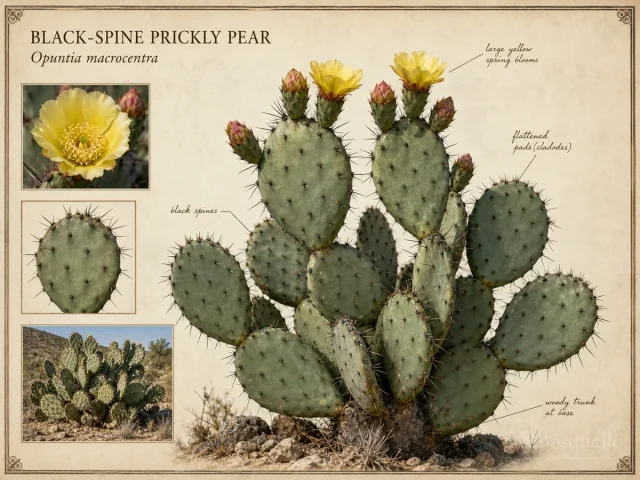 Black-Spine Prickly Pear (Opuntia macrocentra)