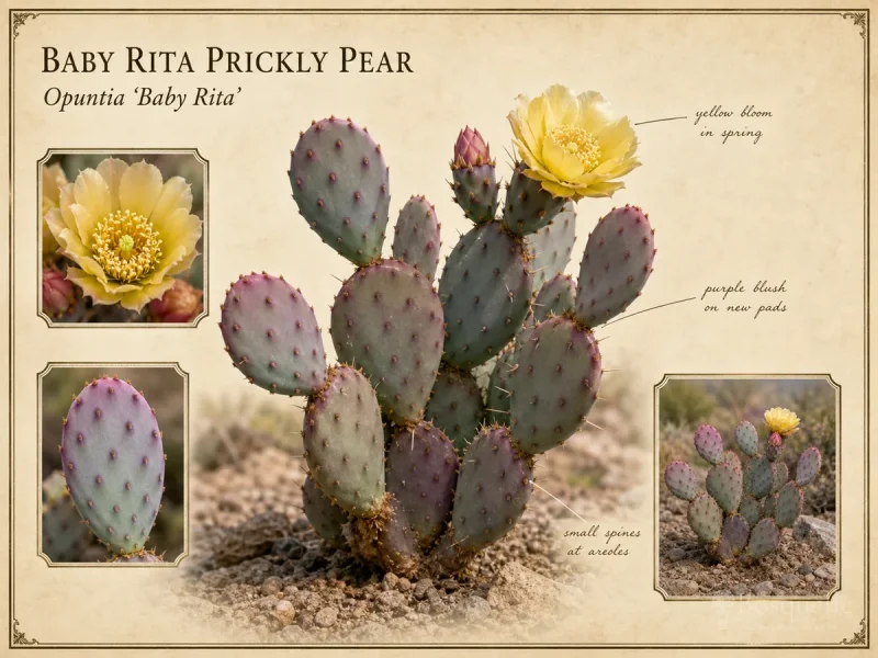 Baby Rita Prickly Pear (Opuntia ‘Baby Rita’)