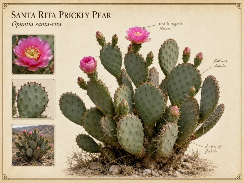 Santa Rita Prickly Pear (Opuntia santa-rita)