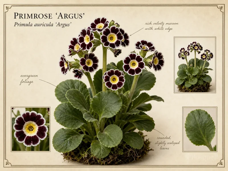 Primrose ‘Argus’ (Primula auricula ‘Argus’)