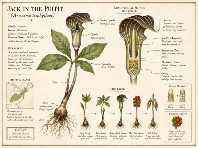 Jack in the Pulpit (Arisaema triphyllum)