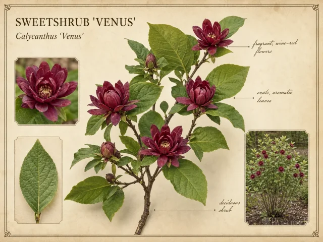Sweetshrub ‘Venus’ (Calycanthus ‘Venus’)