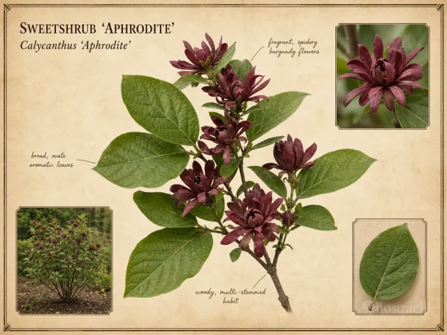 Sweetshrub ‘Aphrodite’ (Calycanthus ‘Aphrodite’)
