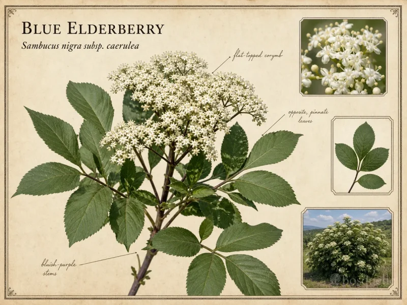 Blue Elderberry (Sambucus nigra subsp. caerulea)