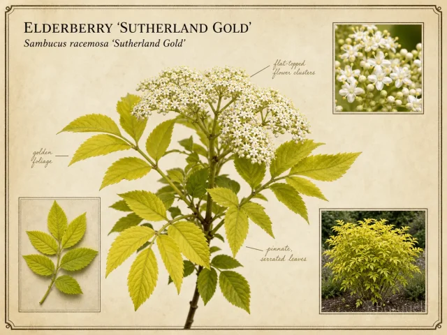 Elderberry 'Sutherland Gold'