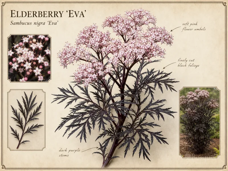 Elderberry ‘Eva’ (Sambucus nigra Black Lace®)