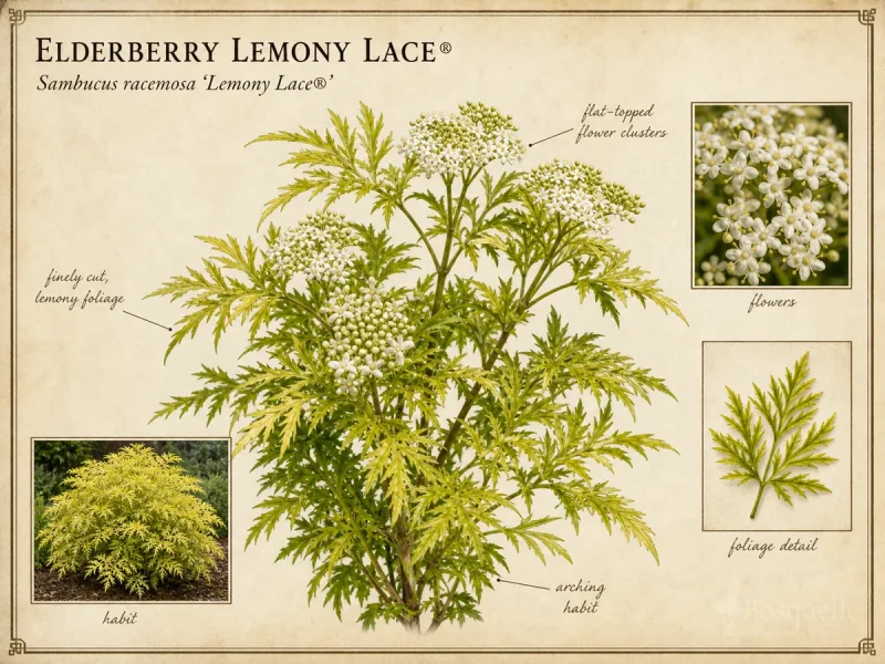 Elderberry Lemony Lace® (Sambucus racemosa Lemony Lace®)