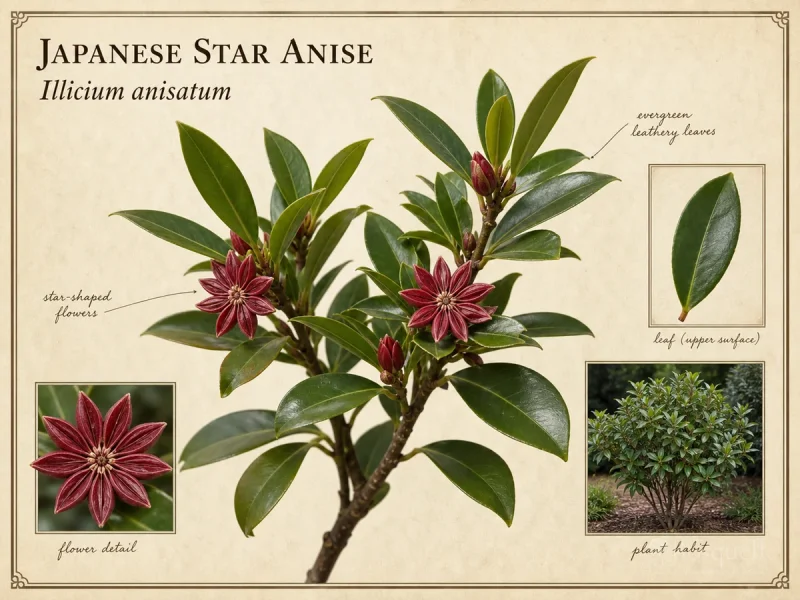 Japanese Star Anise (Illicium anisatum)