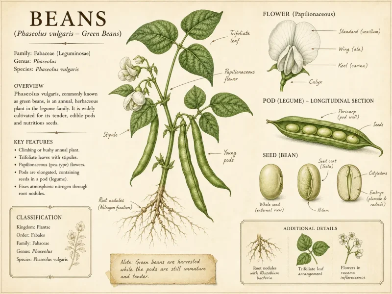 Beans (Phaseolus vulgaris – Green Beans)