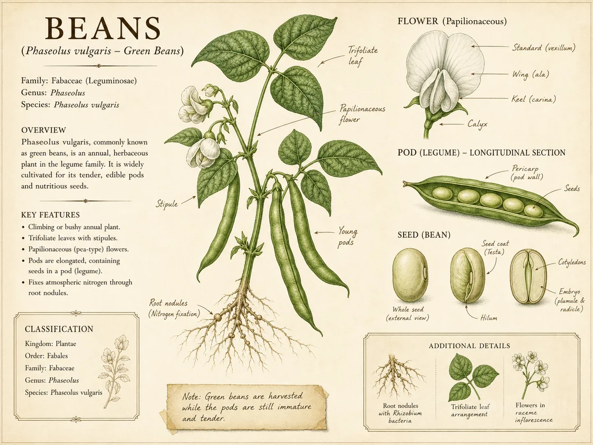 Beans (Phaseolus vulgaris – Green Beans)