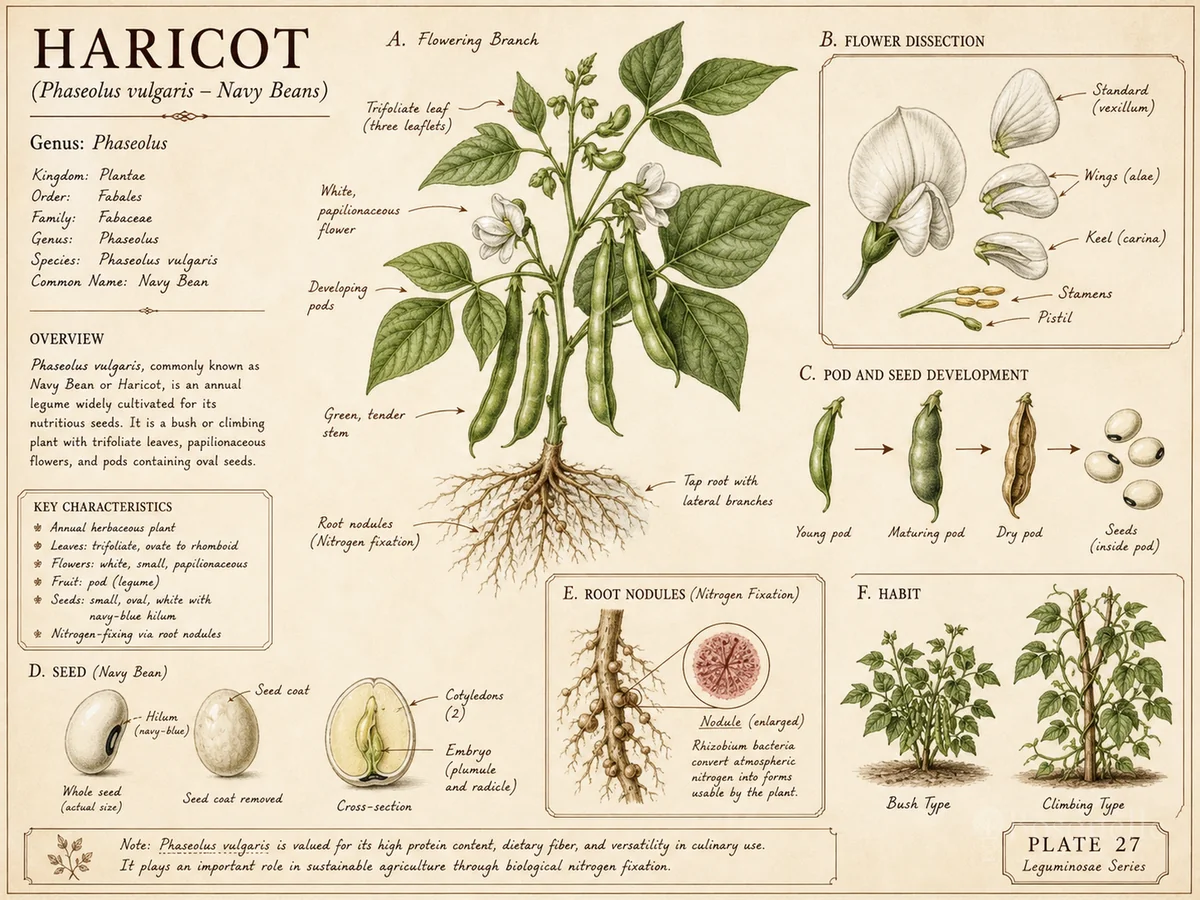 Haricot (Phaseolus vulgaris – Navy Beans)