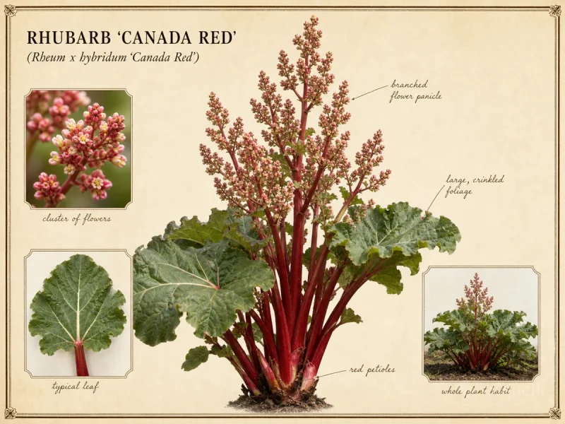 Rhubarb 'Canada Red' — How to harvest rhubarb