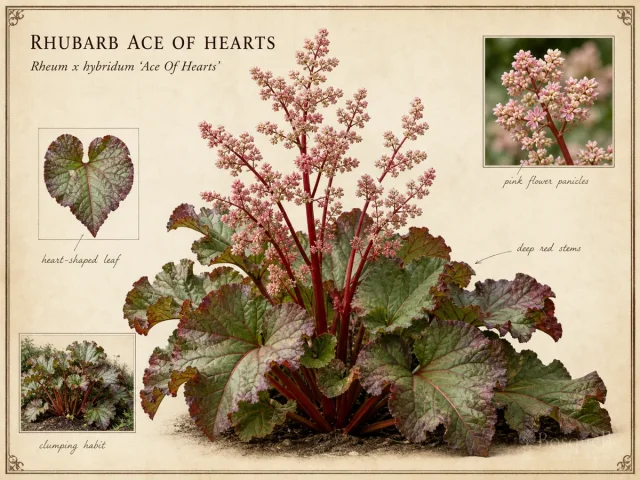 Rhubarb Ace Of Hearts (Rheum x hybridum ‘Ace Of Hearts’)
