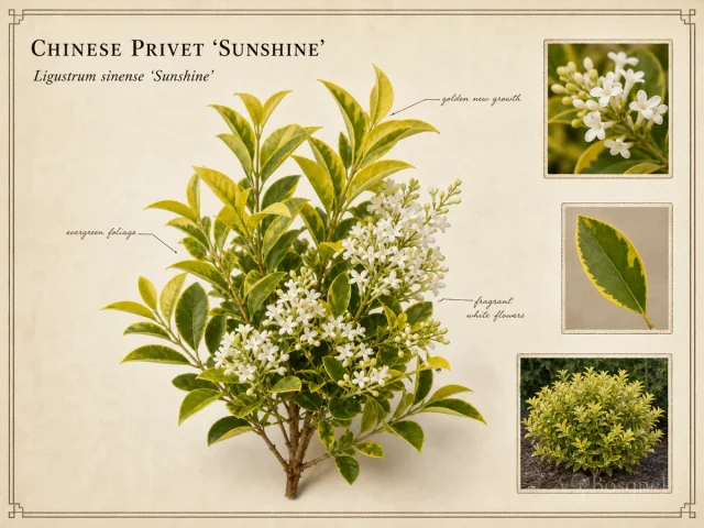 Chinese Privet ‘Sunshine’ (Ligustrum sinense ‘Sunshine’)