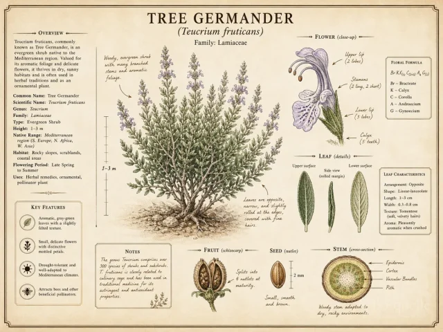 Tree Germander (Teucrium fruticans)