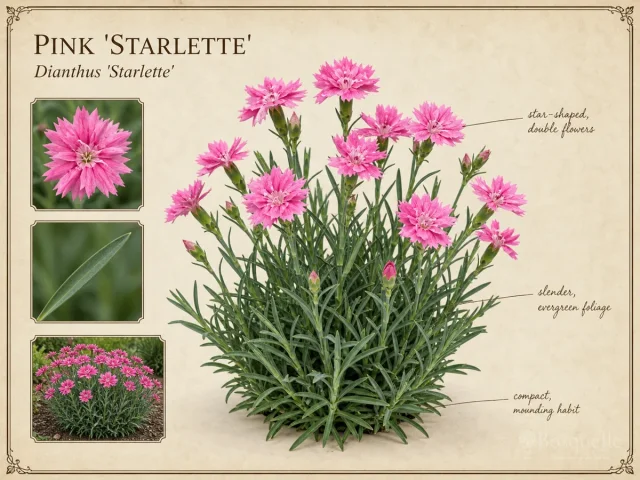 Pink ‘Starlette’ (Dianthus Star Double™ ‘Starlette’)
