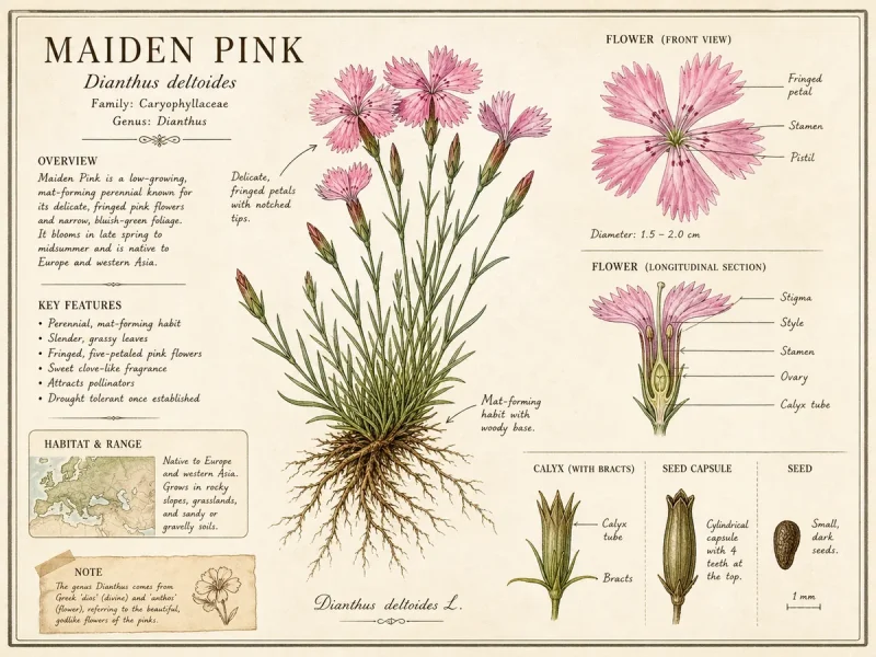 Maiden Pink (Dianthus deltoides)
