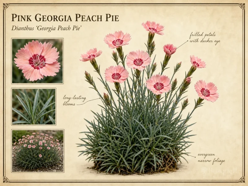 Pink Georgia Peach Pie (Dianthus Georgia Peach Pie)