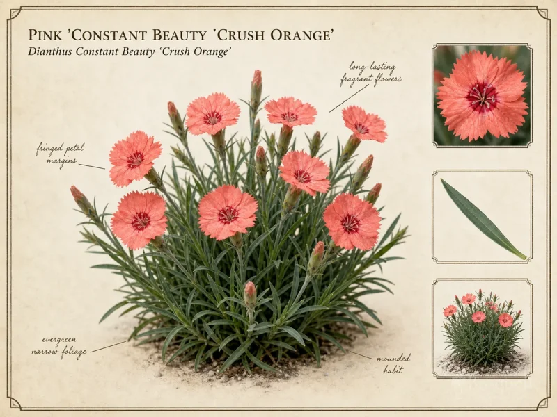 Pink ‘Constant Beauty ‘Crush Orange’ (Dianthus Constant Beauty ‘Crush Orange’)