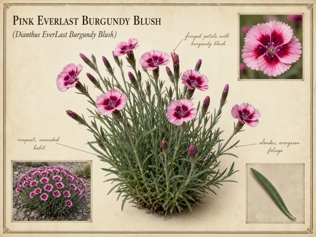 Pink EverLast Burgundy Blush (Dianthus EverLast Burgundy Blush)