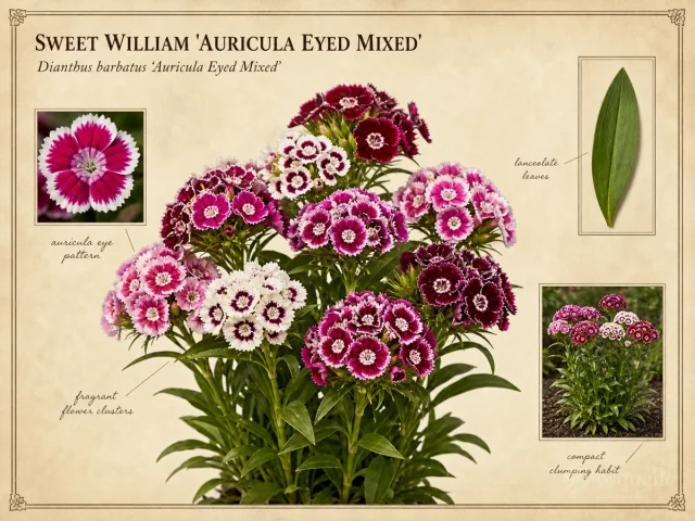 Sweet William 'Auricula Eyed Mixed'