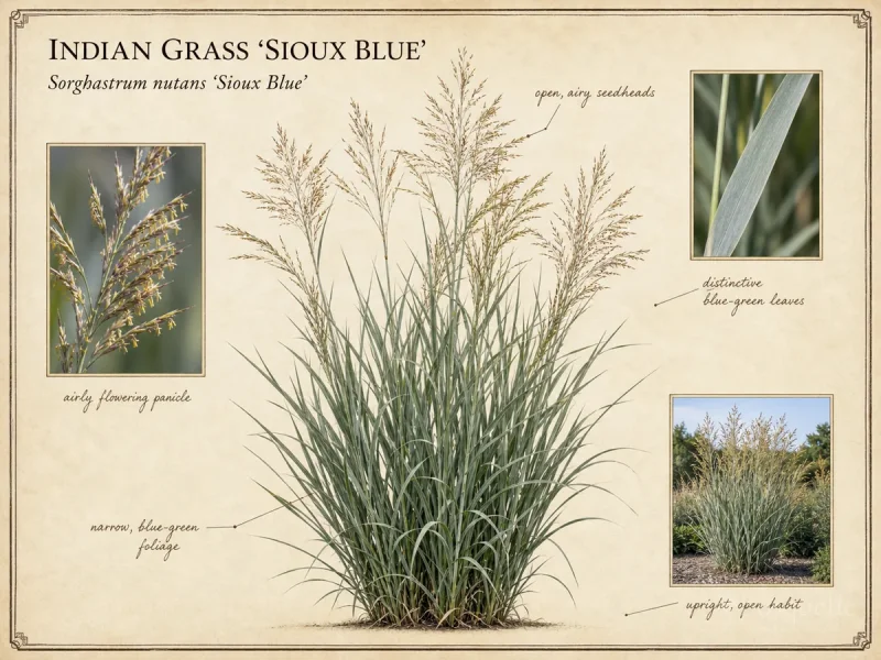 Indian Grass 'Sioux Blue'