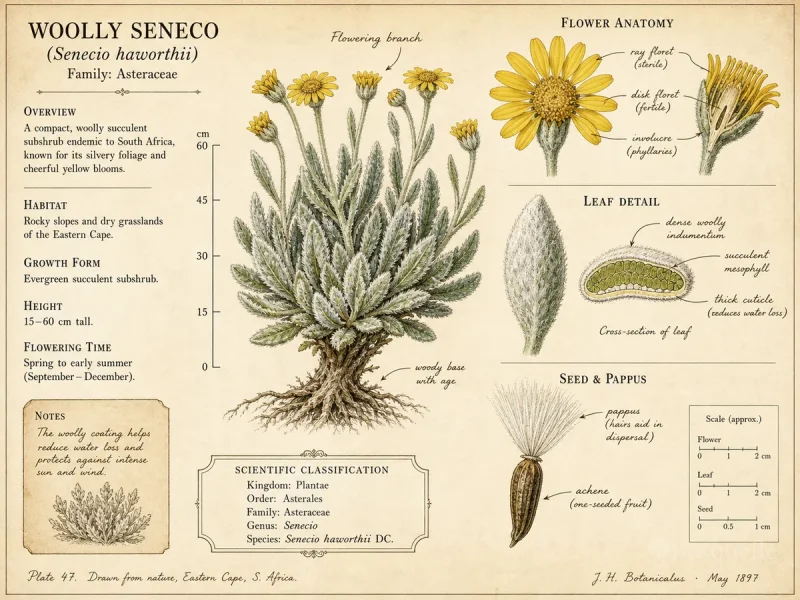 Woolly Senecio (Senecio haworthii)