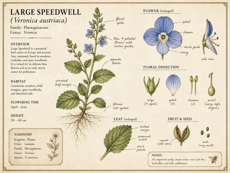 Large Speedwell (Veronica austriaca)