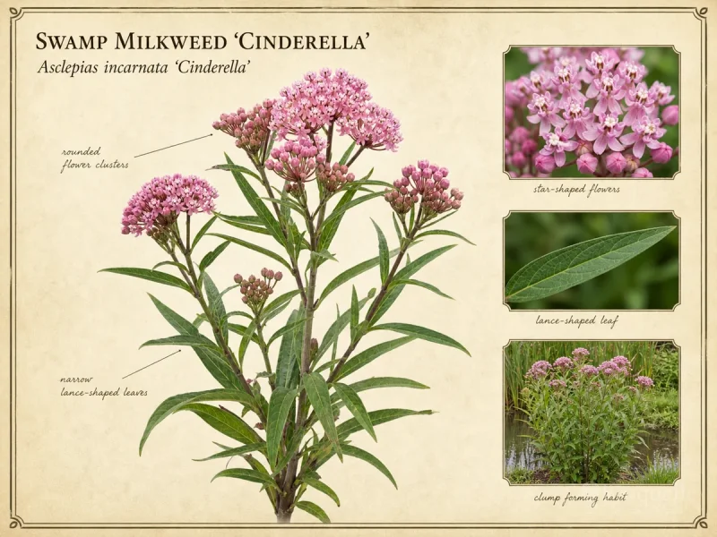 Swamp Milkweed ‘Cinderella’ (Asclepias incarnata ‘Cinderella’)