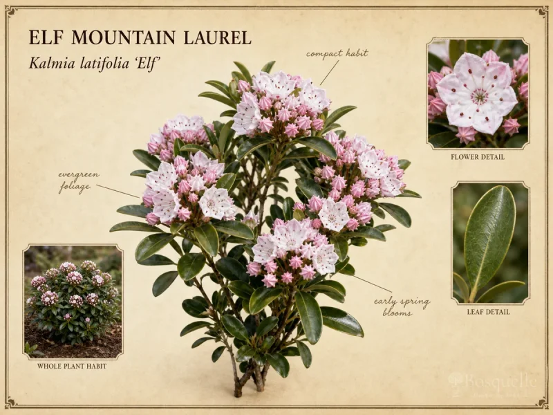 Elf Mountain Laurel (Kalmia latifolia ‘Elf’)