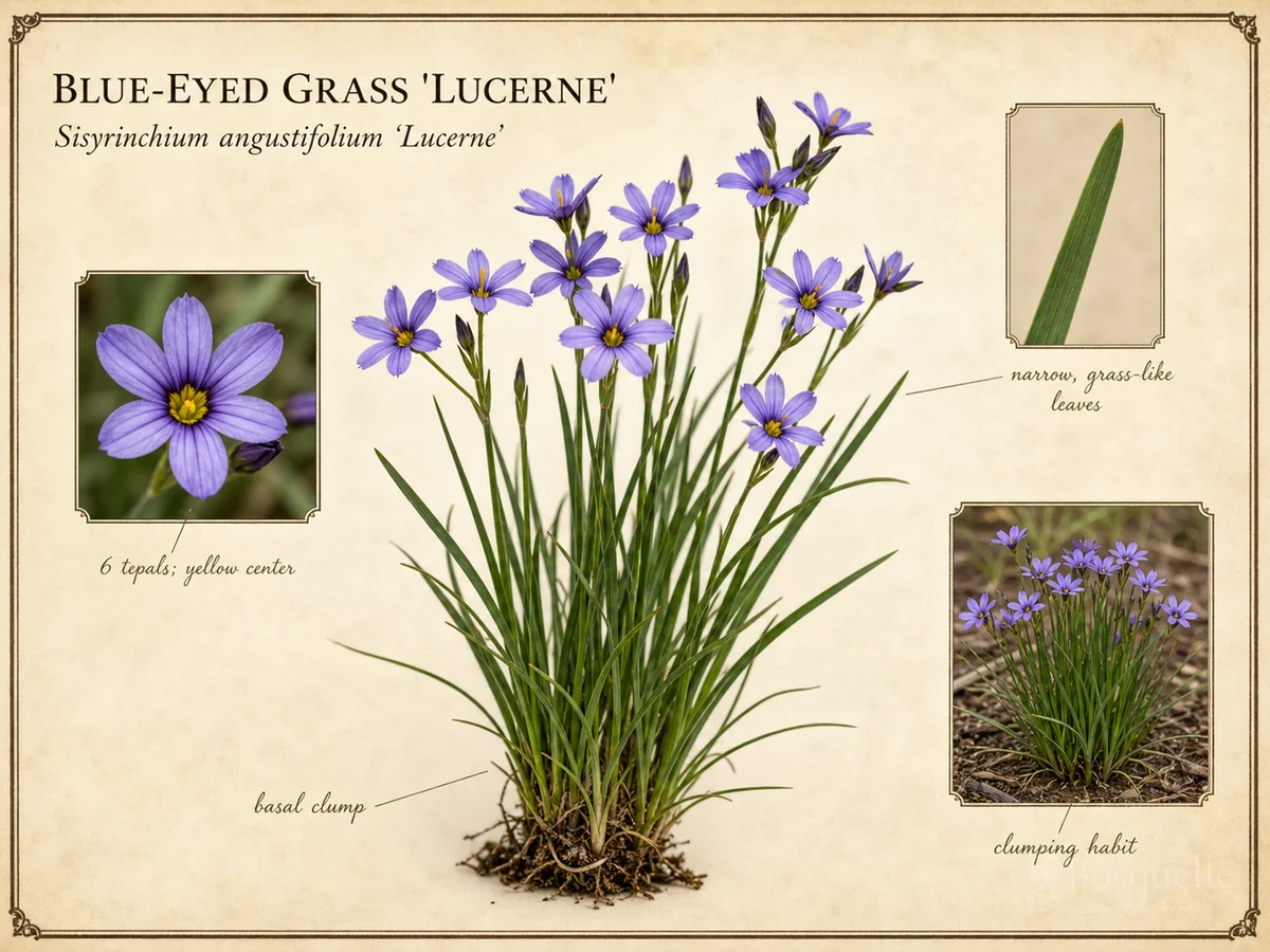 Blue-Eyed Grass ‘Lucerne’ (Sisyrinchium angustifolium ‘Lucerne’)